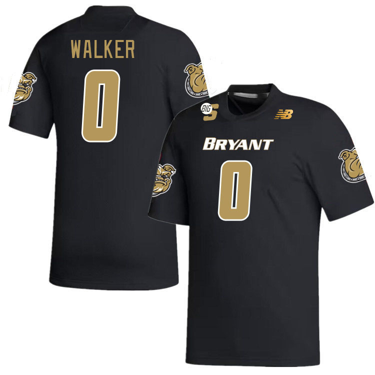 Men-Youth #0 Dedric Walker Bryant Bulldogs 2023 College Football Jerseys Stitched-Black
